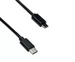 Καλώδιο USB 3.1 με βύσμα τύπου C σε βύσμα micro B, μαύρο, 2,00m, DINIC polybag